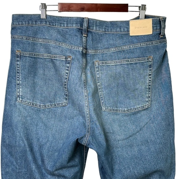 Everlane The Curvy Cheeky Jean Size 35 Women's High Rise Straight Leg Raw Hem - Picture 8 of 16